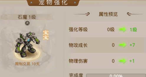 问道手游普通宠物有强满上限吗？