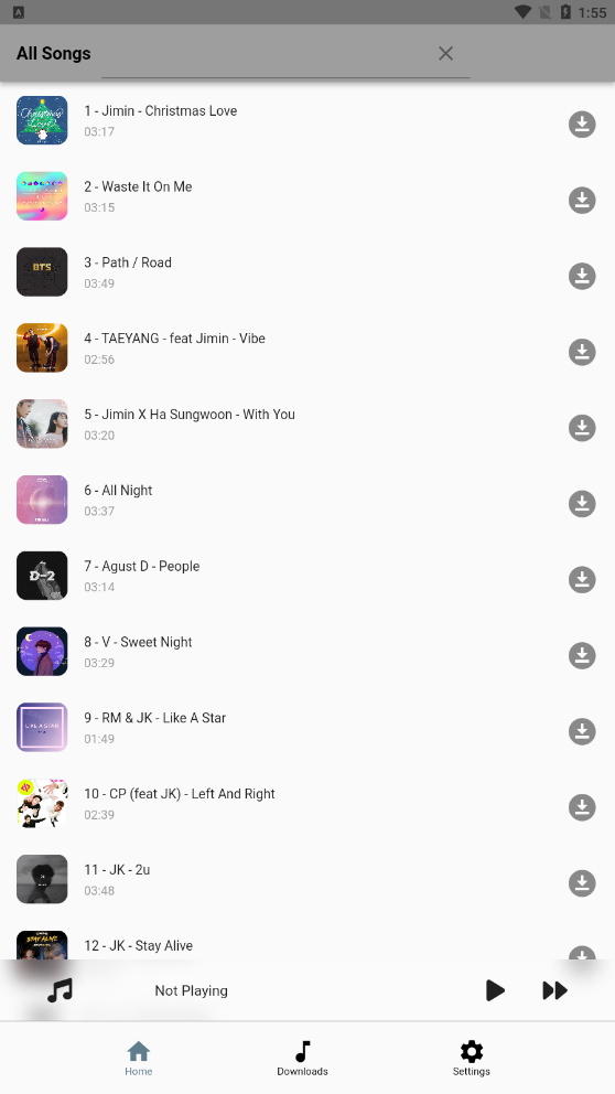 Bts Songz APP